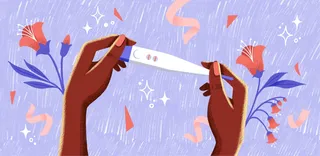 Medical & health illustration of pregnancy test