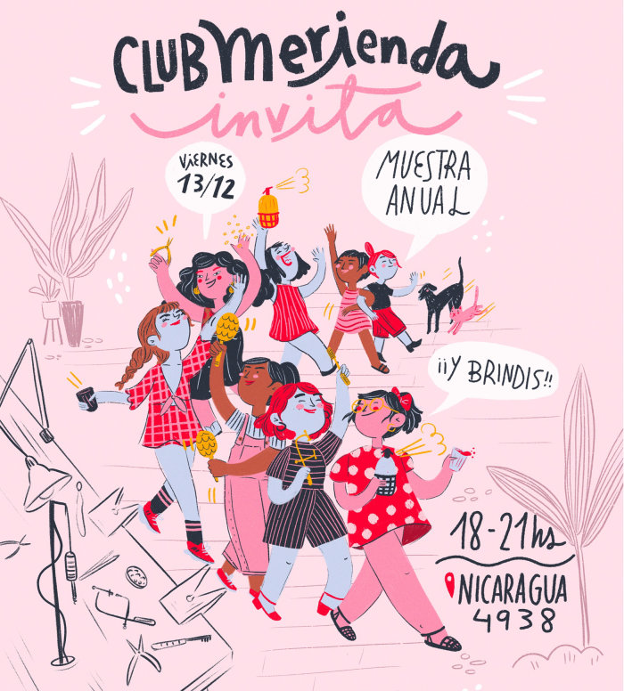 Club Merienda pop illustration 