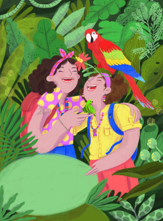 Pintura de Arianna e Valentina Quintero para Rebel Girls
