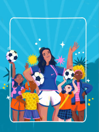 女性サッカー選手、ロミナ・カラタユドの肖像