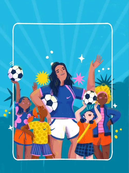 Porträt der Fußballerin Romina Calatayud
