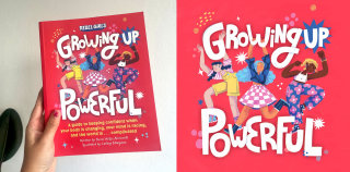 Book cover design of "Growing up Powerful"