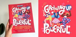 "Growing up Powerful" book cover design