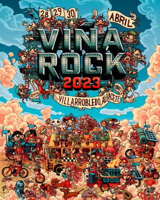 Diseño de cartel del festival Viña Rock.