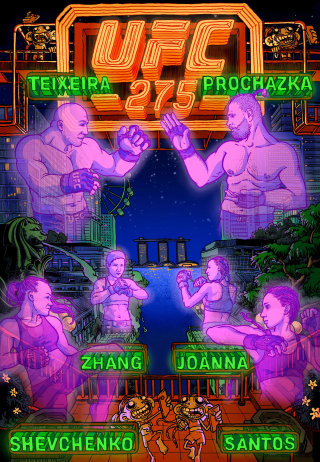 UFC 275 新加坡站动画海报