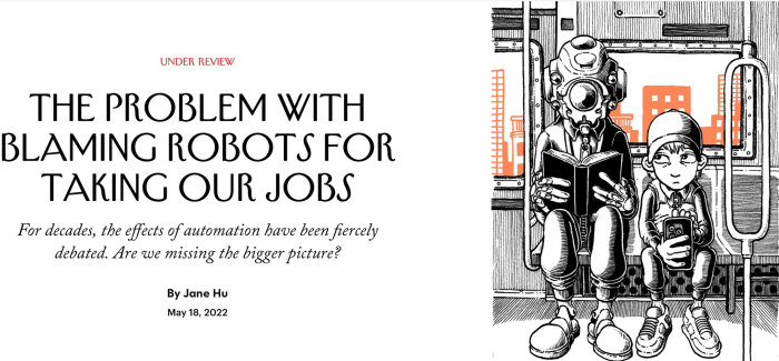 Editorial illustration about blaming robot by Carles Garcia O'Dowd