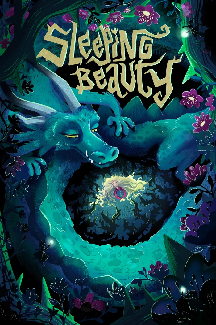 Custom 'Sleeping Beauty' cover art for book