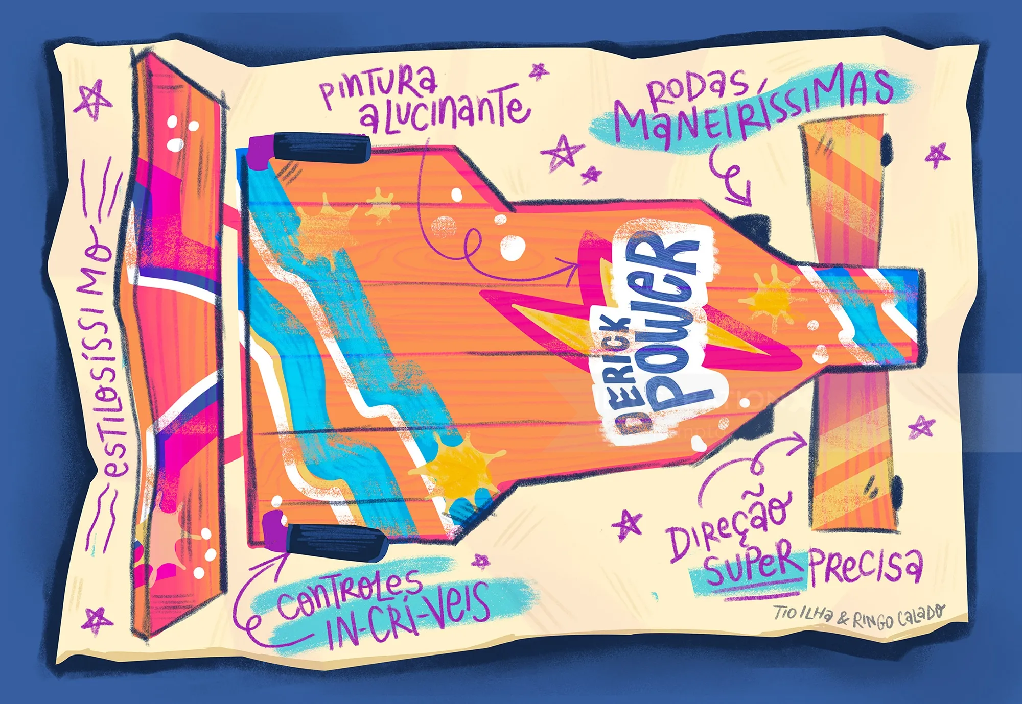 Book Spread from "A Vida Secreta de Violeta Picles" by Caio Tozzi