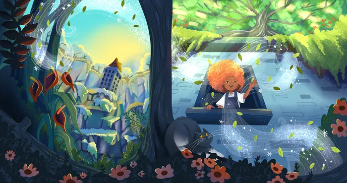 Back cover for the book "The Little Witch from London" by Nicola Williamson