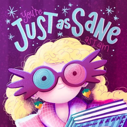 Luna Lovegood Harry Potter fanart poster.