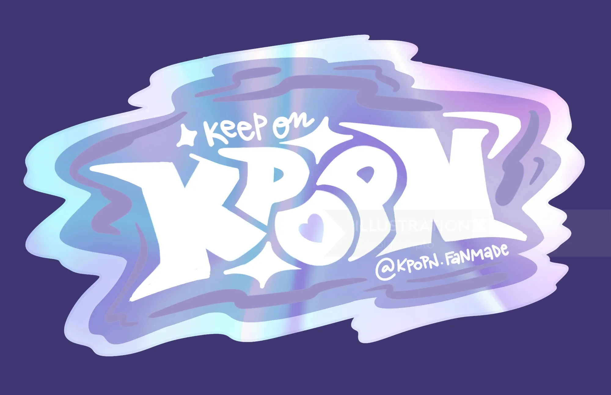Keep On K-Pop graffiti style art by Carol Rempto