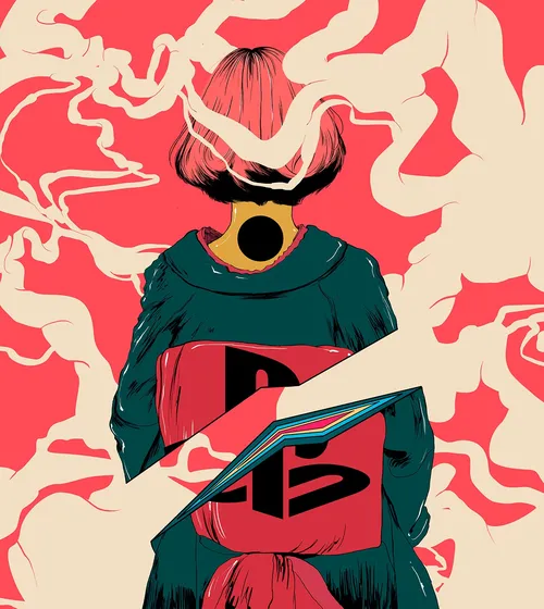 Abstract illustration of girl