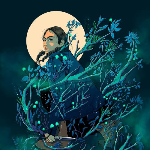 Tehlor Kay Mejia's "Lucha of the Night Forest" book jacket