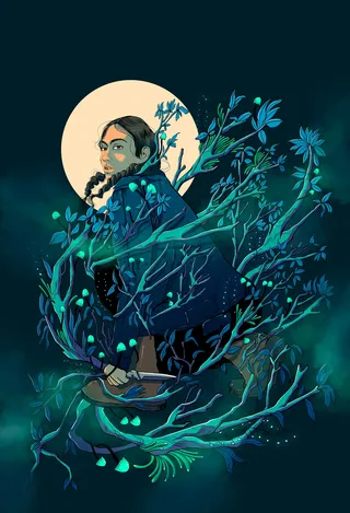 Tehlor Kay Mejia's "Lucha of the Night Forest" book jacket