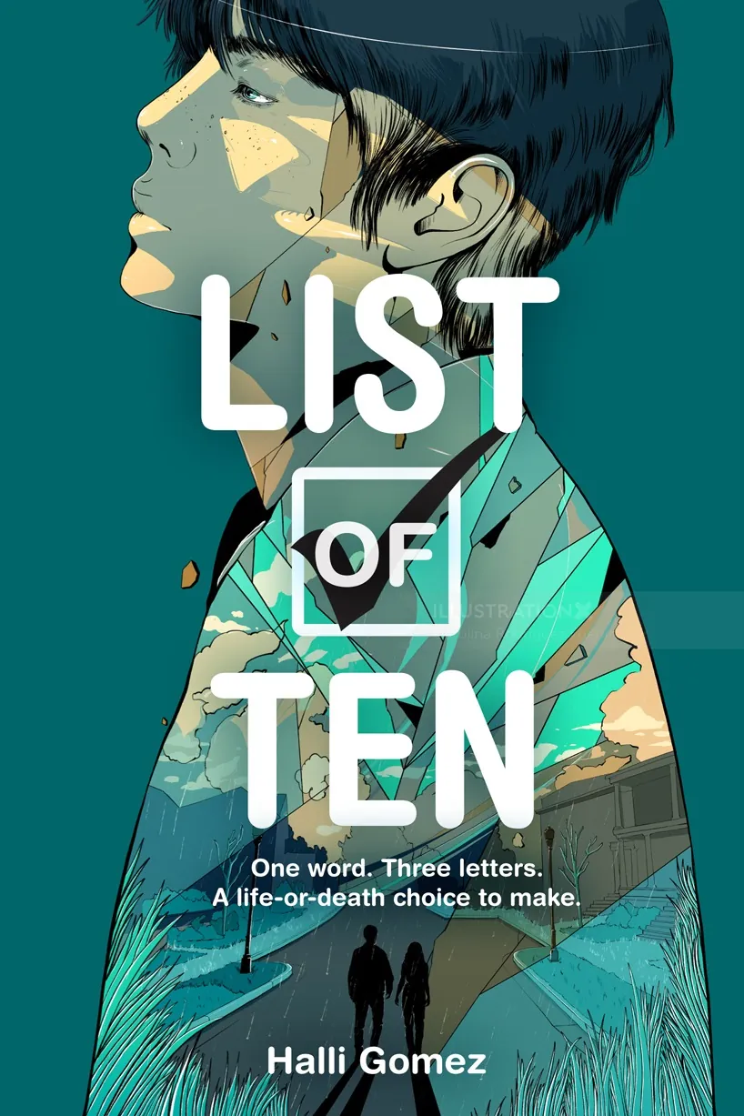 Book cover illustration of a thoughtful young person by Carolina Rodriguez Fuenmayor