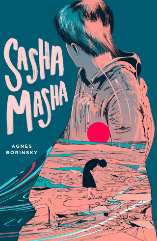 Youth book jacket design of "Sasha Masha"