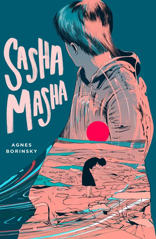 Youth book jacket design of "Sasha Masha"