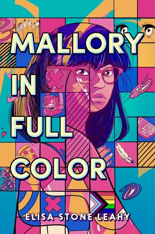 Colorful book cover of Mallory with vibrant patterns and a female character
