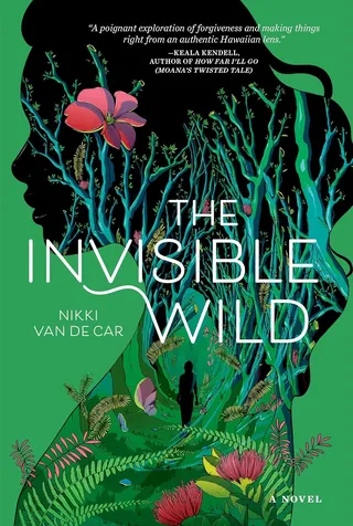Book cover showing silhouette with plants and flowers inside