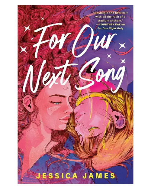 Romantic book cover of two women about to kiss by Carolina Rodriguez Fuenmayor