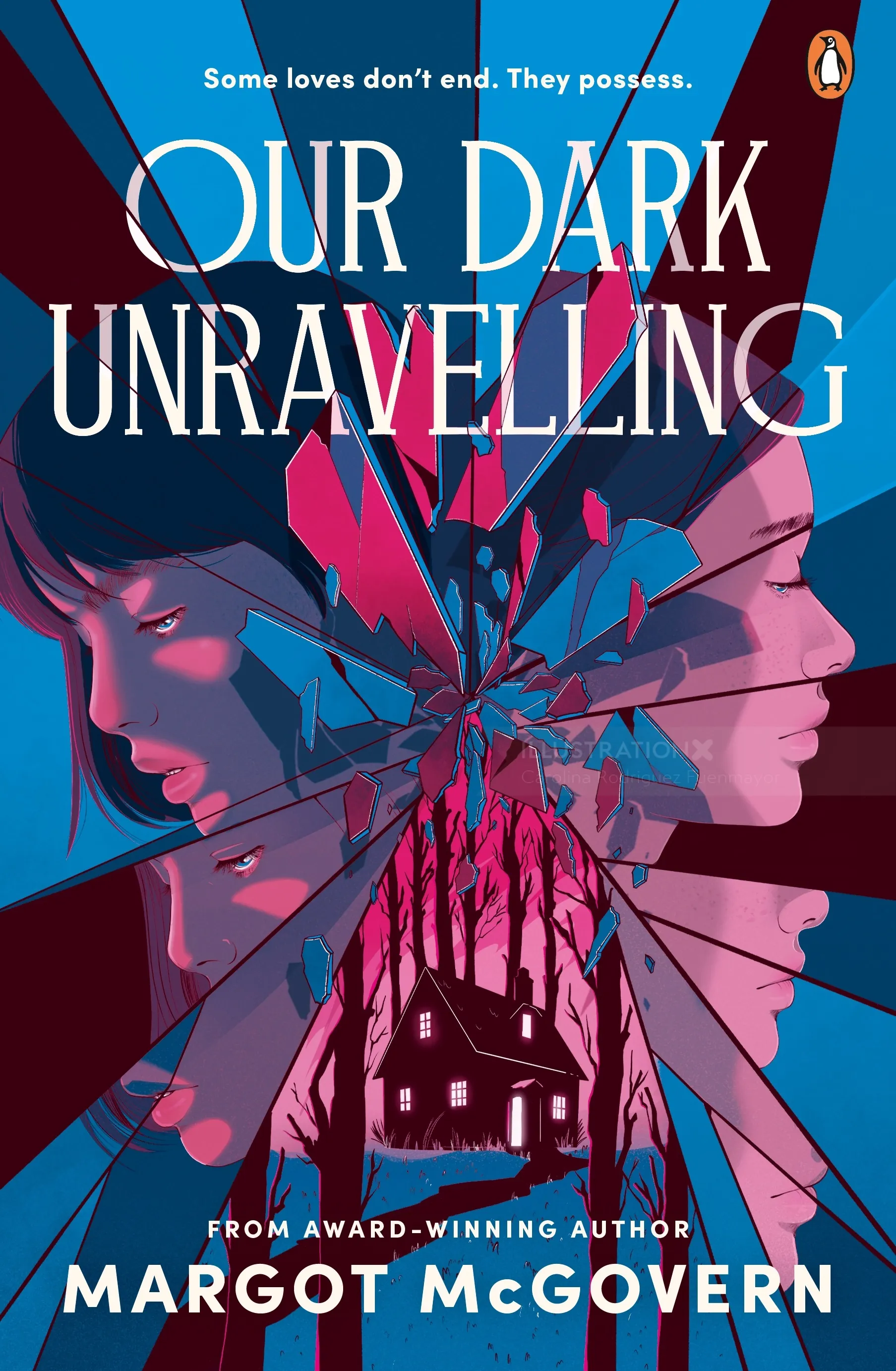 Book cover for Our Dark Unravelling by Margot McGovern, artwork by Carolina Rodriguez Fuenmayor