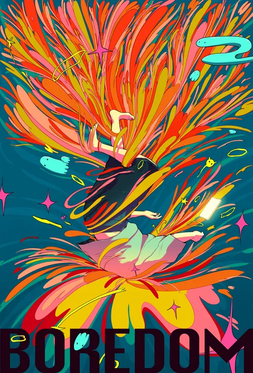 Farbenfrohes, surreales Explosionskunstwerk von Carolina Rodriguez Fuenmayor