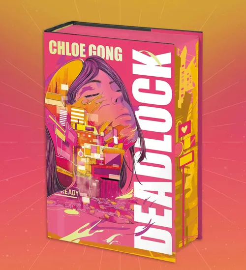 Portada de la edición especial de Deadlock ilustrada por Carolina Rodriguez Fuenmayor