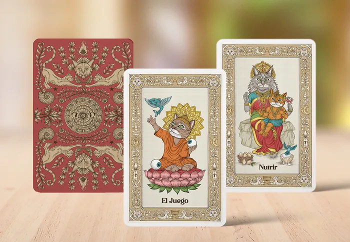 The Sacred Felines Oracle tarot cards by Carolina Zambrano