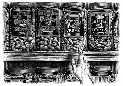 Food & Drink black white dry fruits
