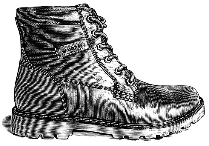 Ilustração de sapatos de homem