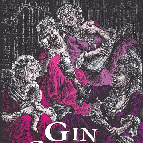 Gin Craze! musical poster showing four women in period dress singing and playing instruments