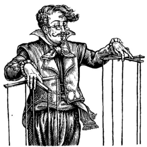 Illustration of  the Puppet Master 