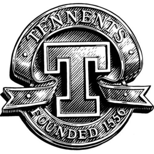Tennents black and white logo