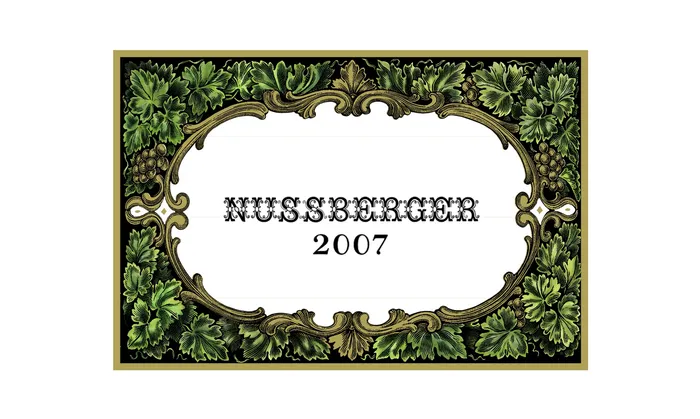 Decorative art of Nussberger Wine
