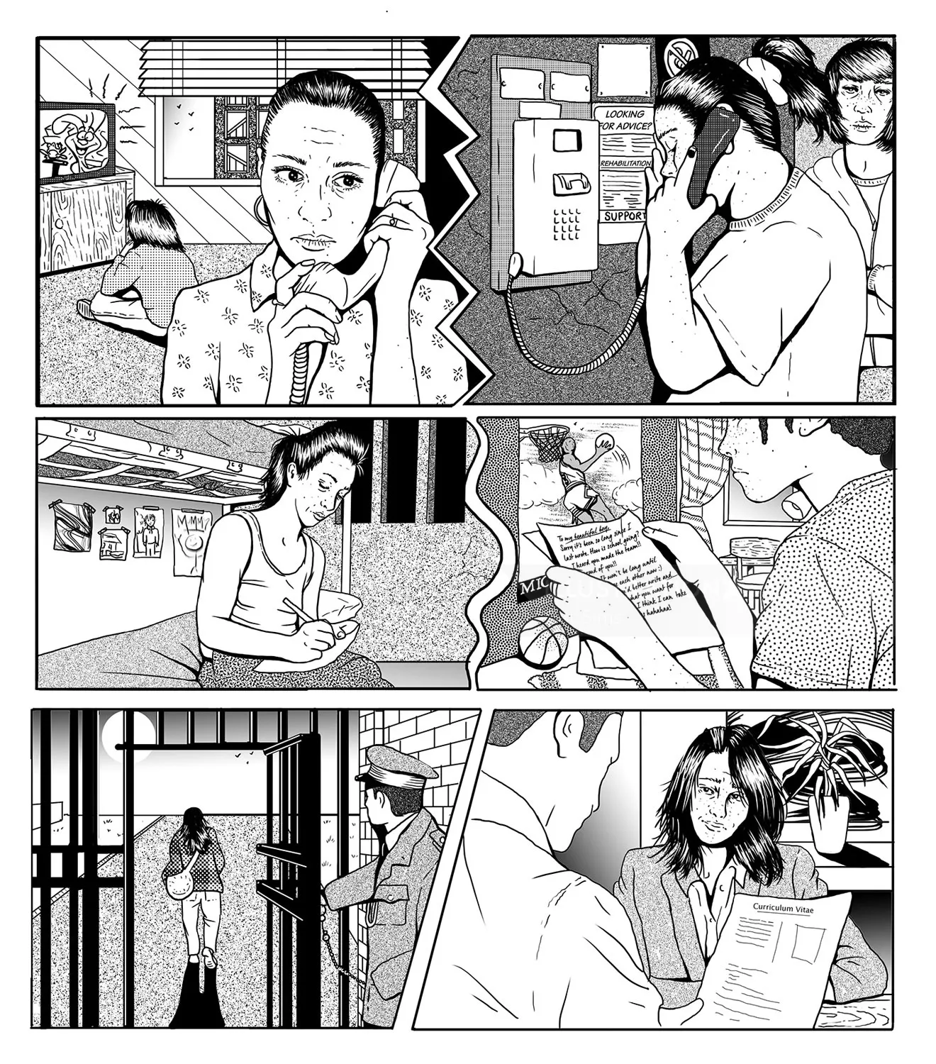 DOPE Magazine's comic illustration