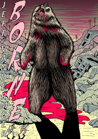 Ilustración cómica de oso 