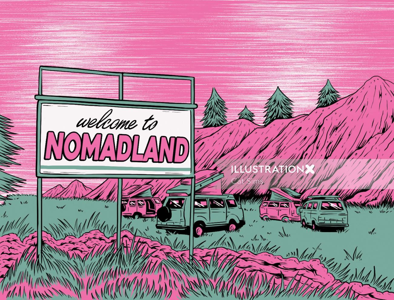 Graphic welcome to nomadland
