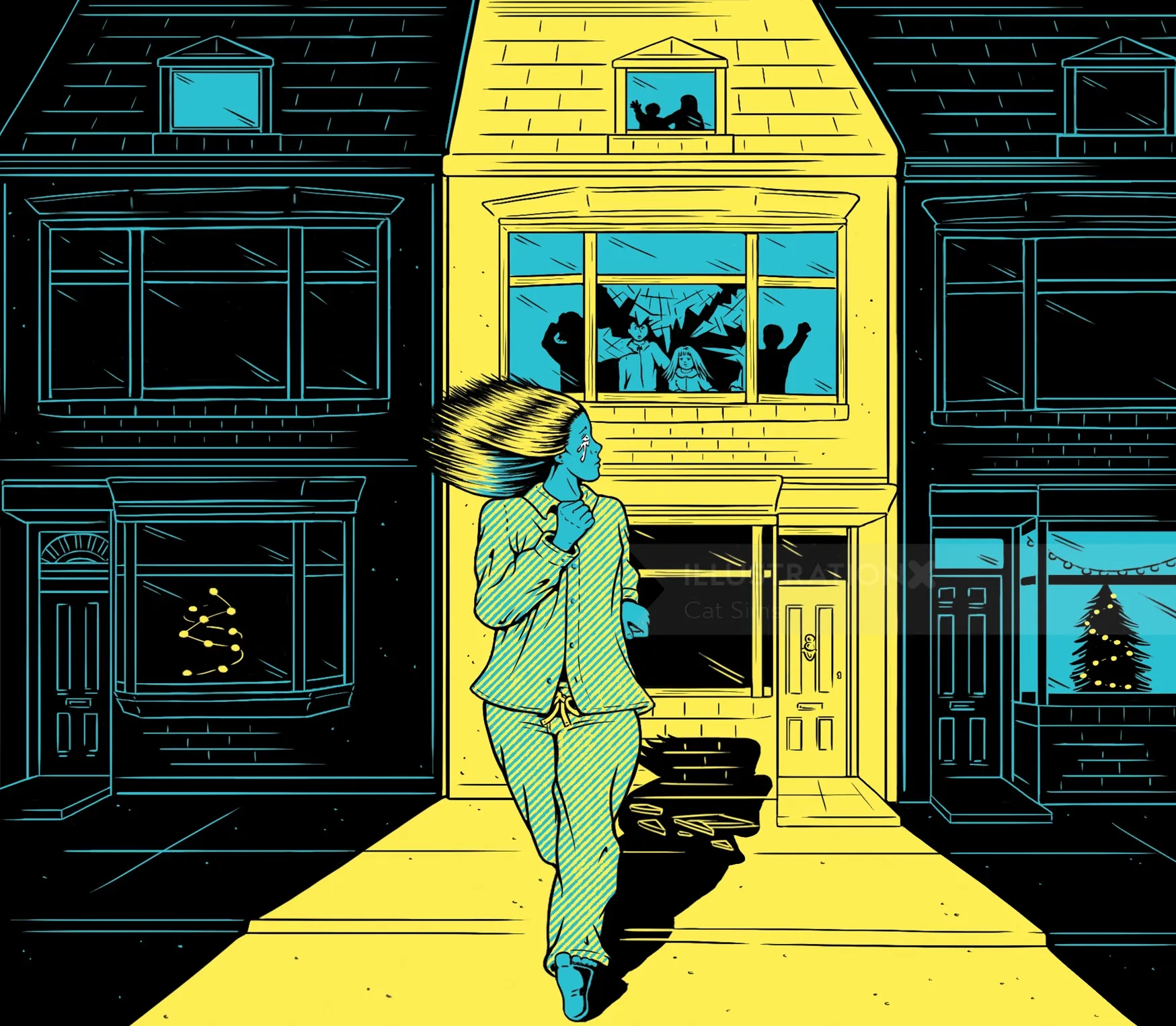 Illustration of Abigail Dean's debut novel, 'Girl A'. for NY Times book