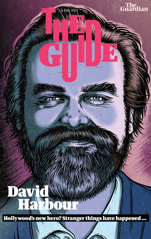 The Guide magazine features David Horbour's portrait