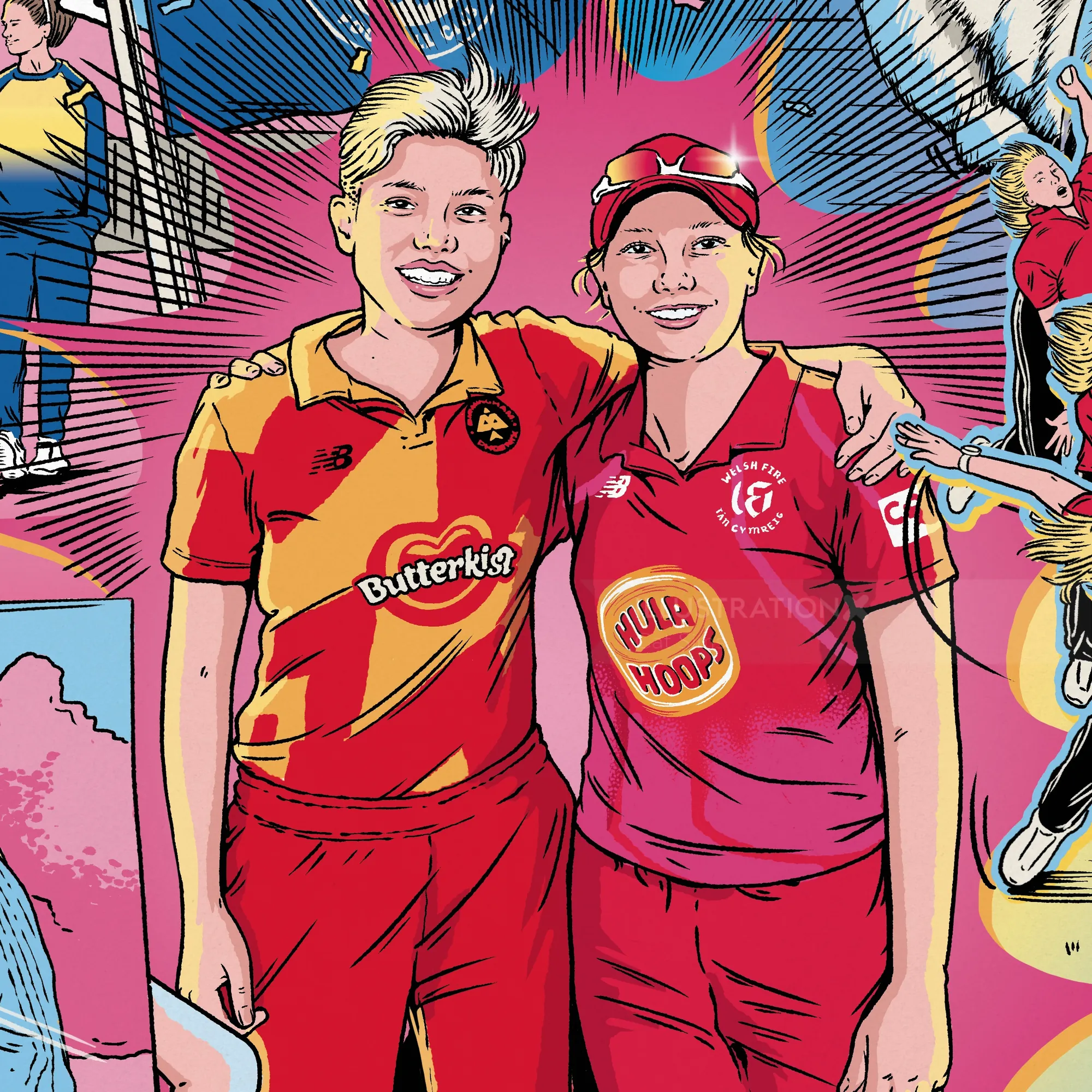 Birmingham Phoenix Women cricket team artwork