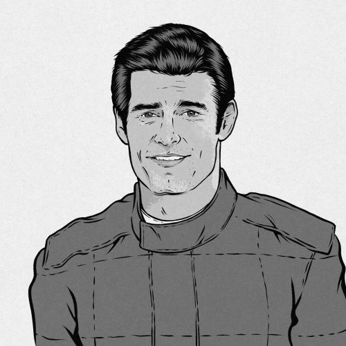 Mark Webber portrait commissioned by Pan Macmillan