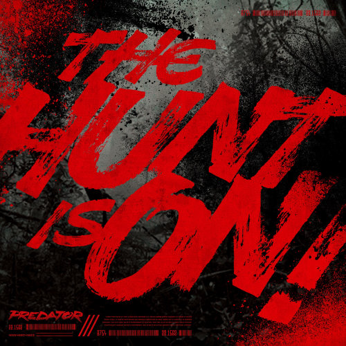Custom typography for Predator movie handlettering 