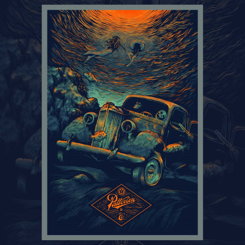 Decorative car poster design by Chad Patterson