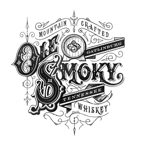 Ole&#39;Smokey Moonshine的徽标设计
