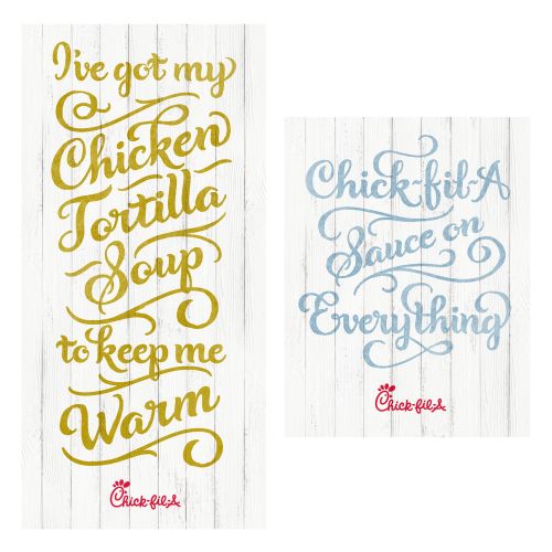 Chick-Fila Truths Poster Chicken Beef Food Calligraphy Soup Warm Hand lettering
