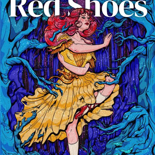 Book cover design of 'The Red Shoe'