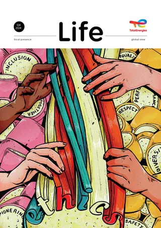 Diverse hands holding colorful pencils symbolizing ethics and inclusion