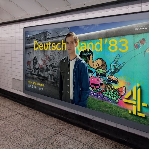 Graffiti Illustration For The Deutschland 83 Ad