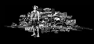 Graphic Montage Cowboy Cerrone Portrait UFC
