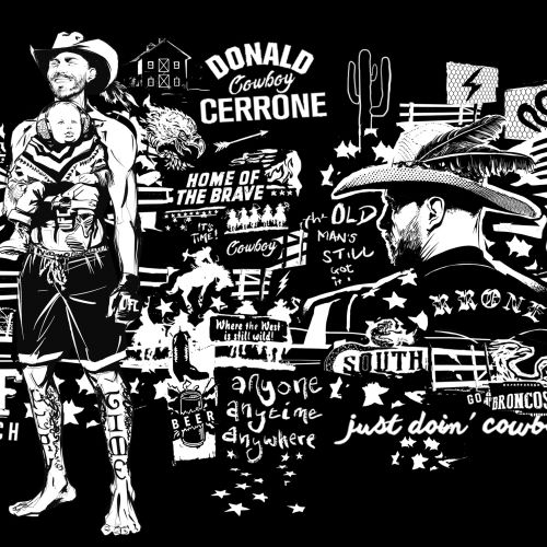 Cowboy Cerrone Portrait UFC Graphic poster